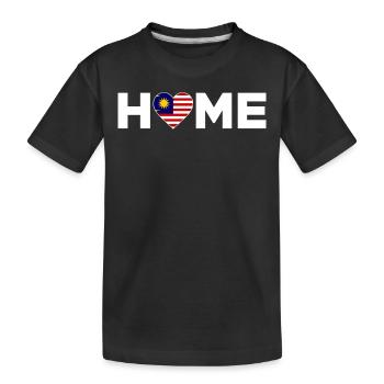 Malaisie Accueil Drapeau de la Malaisie - T-shirt bio Premium Enfant - noir - Devant
