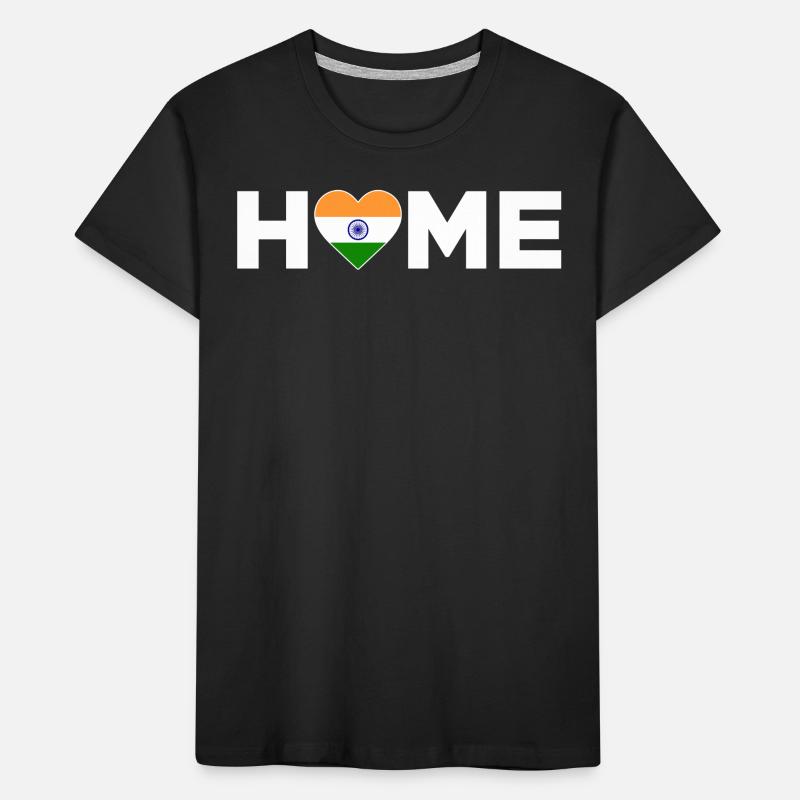 Inde Accueil Inde Drapeau Inde Amour T-shirt bio Premium Enfant