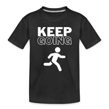 Continuer - T-shirt bio Premium Enfant - noir - Devant