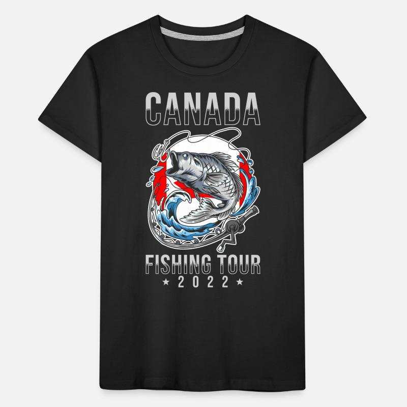 Excursion de pêche Canada 2022 T-shirt bio Premium Enfant