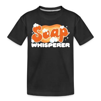 Fabrication de savon Artisanat Savon - T-shirt bio Premium Enfant - noir - Devant