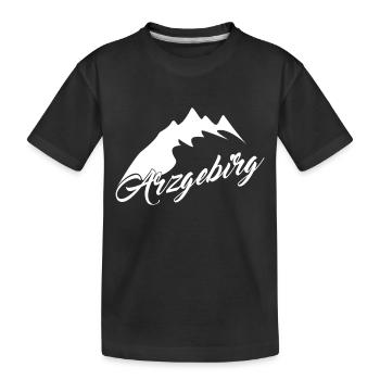 Arzgebirg Schwamme Wandern - Kinder Premium Bio T-Shirt - Schwarz - Vorne