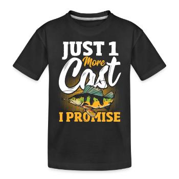 Juste 1 autre casting que je promets de pêcher - T-shirt bio Premium Enfant - noir - Devant