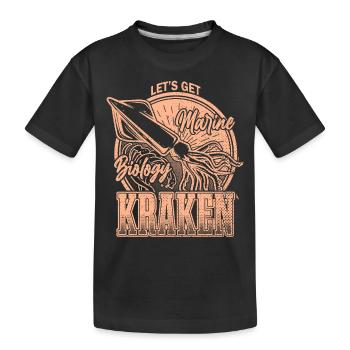 Obtenons Kraken Funny Squid Marine Biologist Sea - T-shirt bio Premium Enfant - noir - Devant