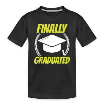 Enfin diplômé diplômé - T-shirt bio Premium Enfant - noir - Devant