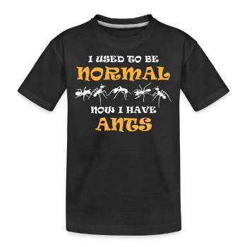 Fourmis, amoureux des fourmis - T-shirt bio Premium Enfant - noir - Devant