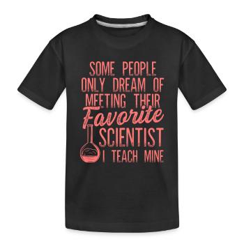 science préférée - T-shirt bio Premium Enfant - noir - Devant