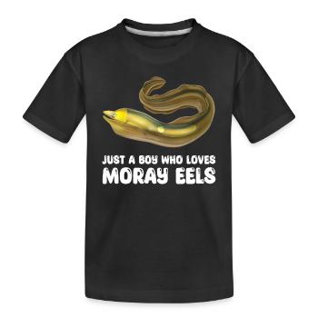 Moray Eel For Boys - Kids' Premium Organic T-Shirt - black - Front