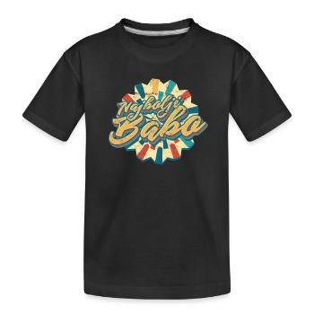 Balkan Spruch Najbolji Babo Geschenkidee - Kinder Premium Bio T-Shirt - Schwarz - Vorne