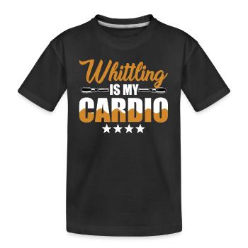 Schitzen Ist Mein Cardio - Kinder Premium Bio T-Shirt - Schwarz - Vorne