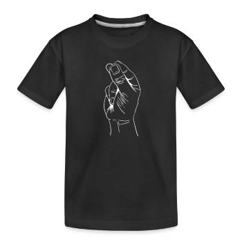Balkan saying tri prsta - Idée cadeau orthodoxe - T-shirt bio Premium Enfant - noir - Devant