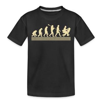 Dental hygienists Evolution - Kids' Premium Organic T-Shirt - black - Front