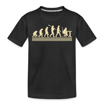 Development of web developers - Kids' Premium Organic T-Shirt - black - Front