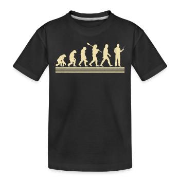 Evolution Of The High School Teacher - Kids' Premium Organic T-Shirt - black - Front
