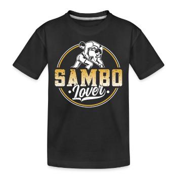 Sambo Lover Martial Arts Training Martial Arts - Kids' Premium Organic T-Shirt - black - Front