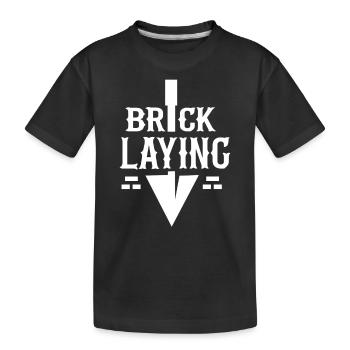 Maçonnerie Briques Artisans Maçon - T-shirt bio Premium Enfant - noir - Devant