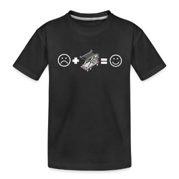 Baggage Handler Airfield Airport Worker - Kids' Premium Organic T-Shirt - black - Front