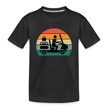 Baggage Handler Airfield Airport Worker - Kids' Premium Organic T-Shirt - black - Front