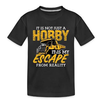 Mining Trucker It's Not Just a Mine Truck - Kids' Premium Organic T-Shirt - black - Front