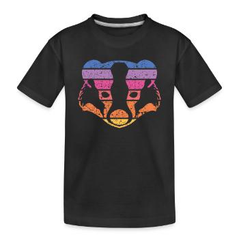 Badger Vintage Coloré - T-shirt bio Premium Enfant - noir - Devant