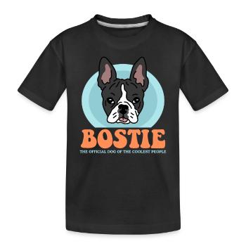 Boston Terrier Dog Dog Propriétaire Cadeau - T-shirt bio Premium Enfant - noir - Devant