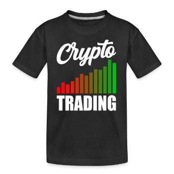 Krypto Handel Trader Traden Crypto Trading - Kinder Premium Bio T-Shirt - Schwarz - Vorne