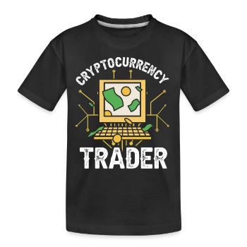 Crypto-monnaie Trader Crypto Trader Crypto - T-shirt bio Premium Enfant - noir - Devant