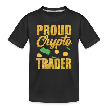 Fier Crypto Trader Trade Crypto Trading - T-shirt bio Premium Enfant - noir - Devant