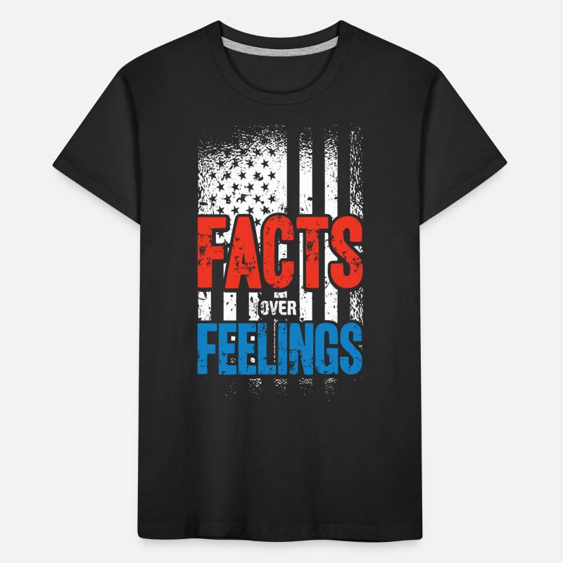 Drapeau américain, faits sur les sentiments T-shirt bio Premium Enfant