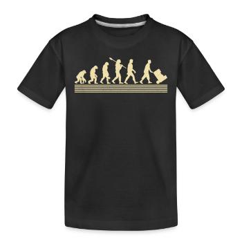 Évolution logisticienne - T-shirt bio Premium Enfant - noir - Devant
