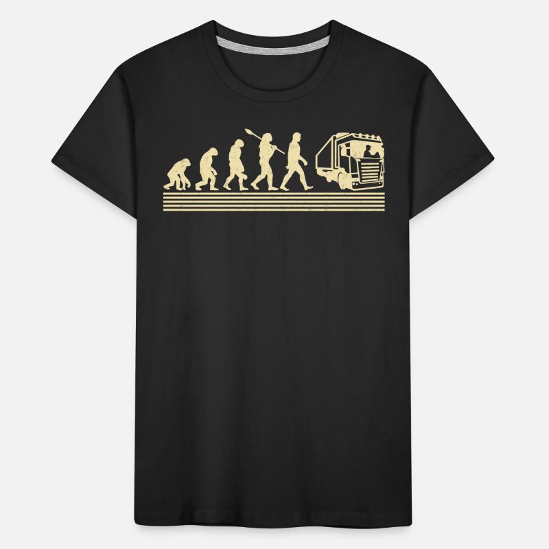 Évolution du conducteur de camion T-shirt bio Premium Enfant