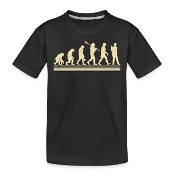 Évolution du policier - T-shirt bio Premium Enfant - noir - Devant