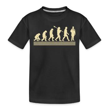 Evolution of the doctor - Kids' Premium Organic T-Shirt - black - Front