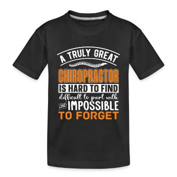 Chiropratique Physio Chiropraticien Cool Cadeau - T-shirt bio Premium Enfant - noir - Devant