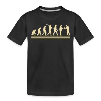 Évolution des banquiers - T-shirt bio Premium Enfant - noir - Devant