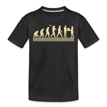 Package carrier evolution - Kids' Premium Organic T-Shirt - black - Front