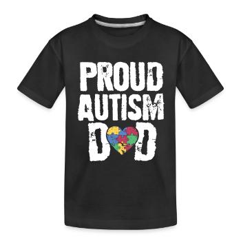 Journée de sensibilisation à l’autisme Autistes Soyez différent - T-shirt bio Premium Enfant - noir - Devant