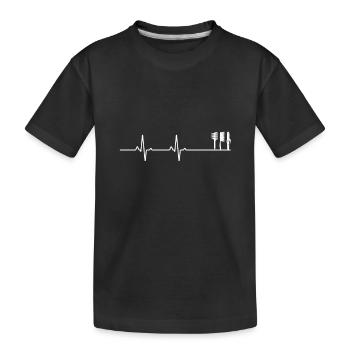 Évolution coiffeuse - T-shirt bio Premium Enfant - noir - Devant