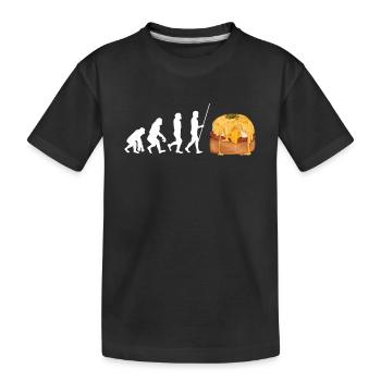 Oeufs Bénédicte Omelettee Petit Déjeuner Brunch - T-shirt bio Premium Enfant - noir - Devant
