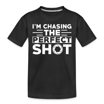 Cadeau de photographe La photo parfaite - T-shirt bio Premium Enfant - noir - Devant