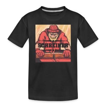 Charpentier Charpentier Boiserie Scie Circulaire - T-shirt bio Premium Enfant - noir - Devant