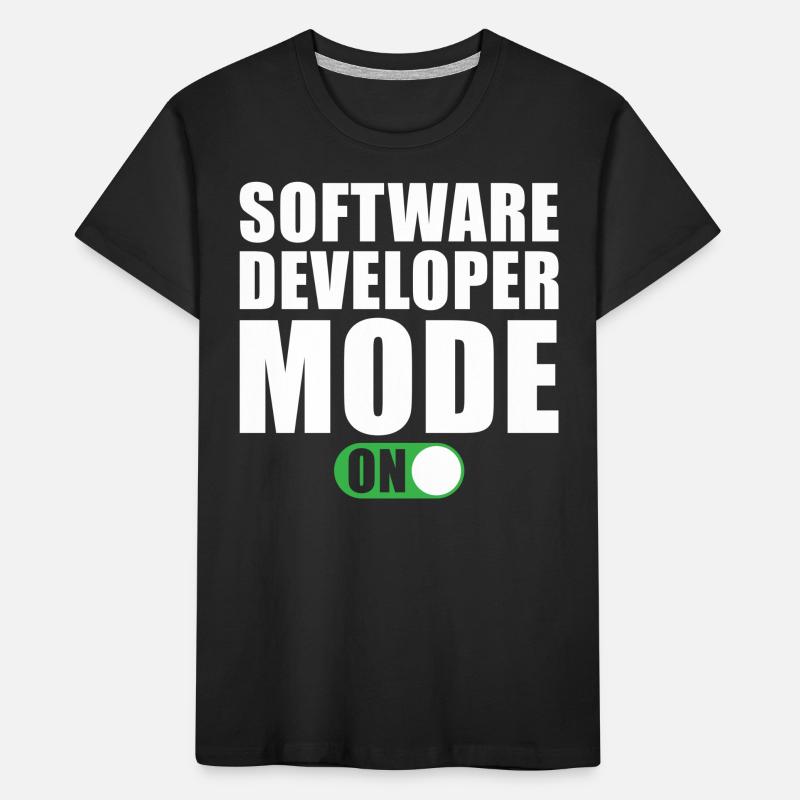 Software Developer Mode On Kids' Premium Organic T-Shirt