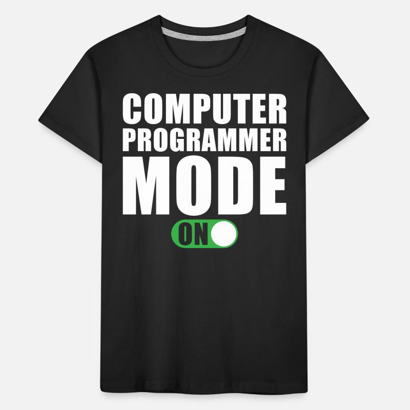Mode programmeur informatique activé T-shirt bio Premium Enfant
