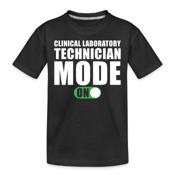 Clinical Laboratory Technician Mode An - Kids' Premium Organic T-Shirt - black - Front