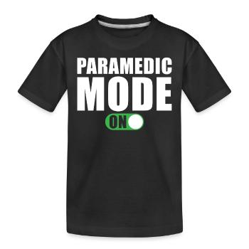 Sanitäter Modus Ein - Kinder Premium Bio T-Shirt - Schwarz - Vorne