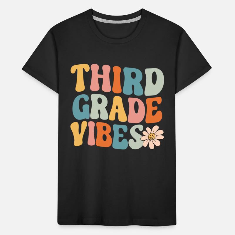 Third Grade Vibes - 3rd Grade Team Retro 1st Day Kids' Premium Organic T-Shirt