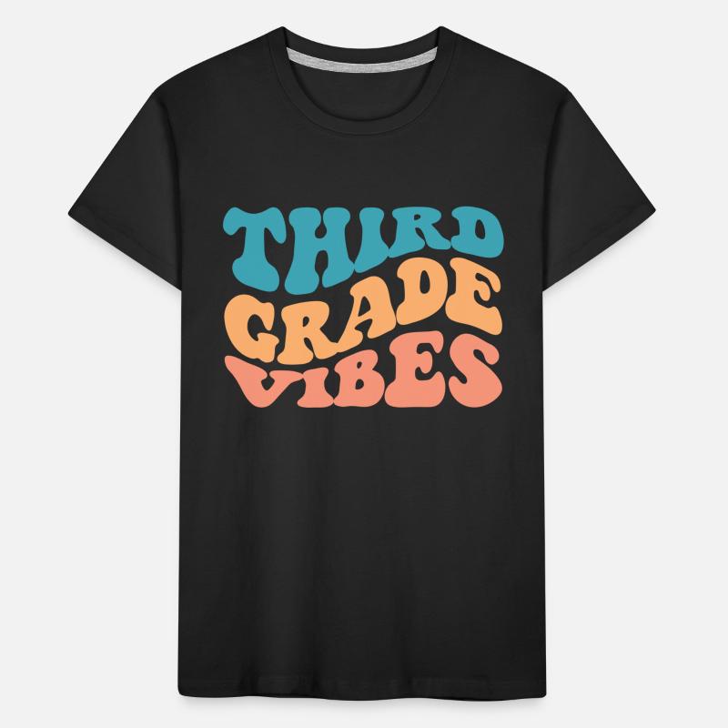 Third Grade Vibes - 3rd Grade Team Retro 1st Day Kids' Premium Organic T-Shirt
