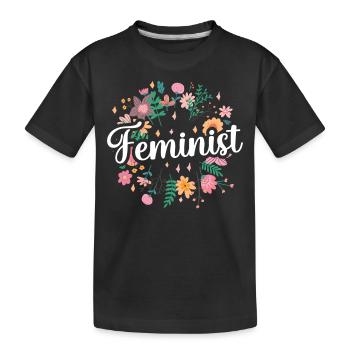 Feminist Feminism Feminist Women's Rights - Kids' Premium Organic T-Shirt - black - Front