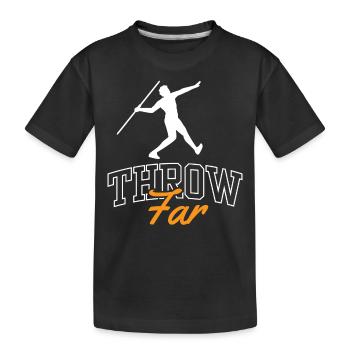 Werf Weit Lancer de javelot Lancer de javelot Lancer de javelot Lancer de javelot - T-shirt bio Premium Enfant - noir - Devant