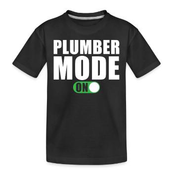 Mode plomberie activé - T-shirt bio Premium Enfant - noir - Devant
